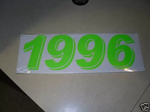 Transparent Fluorescent Green Year 1996