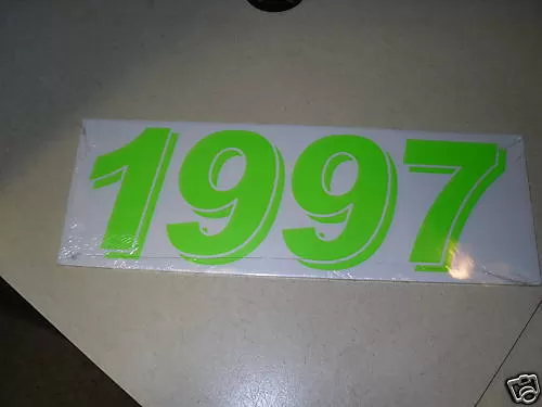 Transparent Fluorescent Green Year 1997
