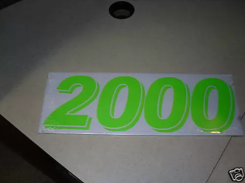 Transparent Fluorescent Green Year 2000