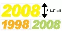 Transparent Fluorescent Green Year 1999