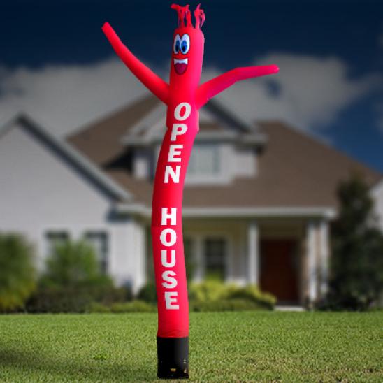 Custom Designed Sky Dancers 20ft Tall Inflatable Tube Man with 1 Horse Power Blower