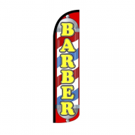 Barber Shop Beauty Salon Welcome King Size Swooper Flag Pack of 3 